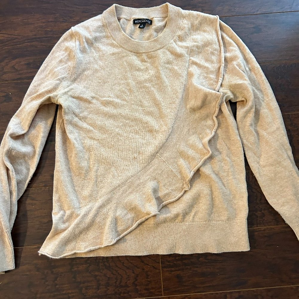 Beiger J Crew Factory Sweater - Size small Like new